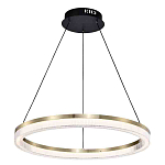 Люстра подвесная круглая светодиодная с золотым каркасом Ring Horizontal варинант исполнения - 1 | Loft Concept в Челябинске