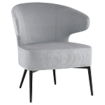 Современное мягкое кресло на металлических ножках Rakush Grey варинант исполнения - 1 | Loft Concept в Челябинске