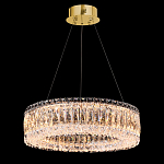 Люстра подвесная круглая из прозрачного хрусталя с золотым корпусом Selfsufficient варинант исполнения - 1 | Loft Concept в Челябинске