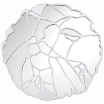 Зеркало кругле в декоративной раме белого цвета White Ratio варинант исполнения - 1 | Loft Concept в Челябинске