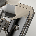 Бра для ванных комнат с белым матовым плафоном квадратной формы на основании цвета хром Feiss варинант исполнения - 3 | Loft Concept в Челябинске