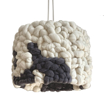 Светильник вязаный из шерсти Черно-белый варинант исполнения - 2 | Loft Concept в Челябинске