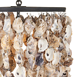 Люстра овальная с подвесками из устричных раковин Sea Ravens варинант исполнения - 1 | Loft Concept в Челябинске