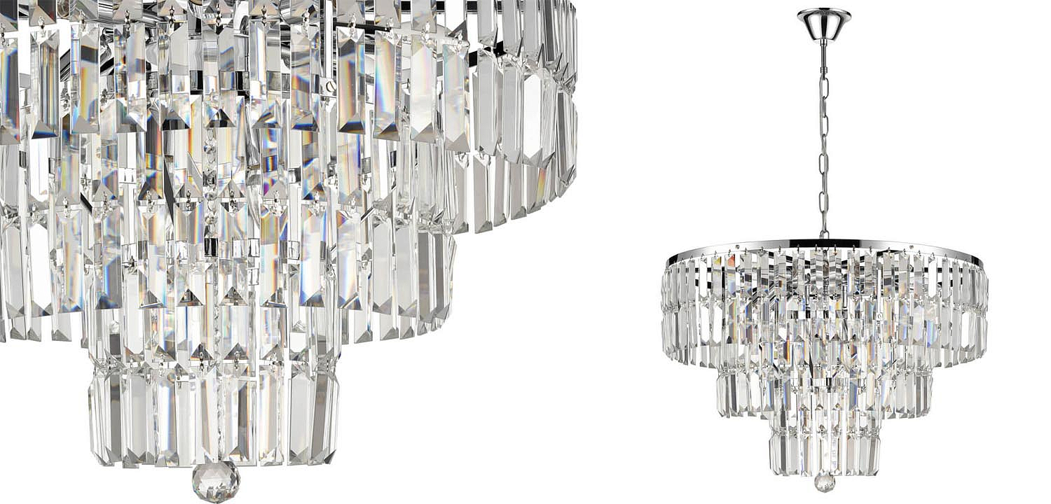 Люстра 1920s Odeon Chandelier chrome 60 Люстра 1920s Odeon Chandelier chrome 60 - Loft-Concept в Челябинске