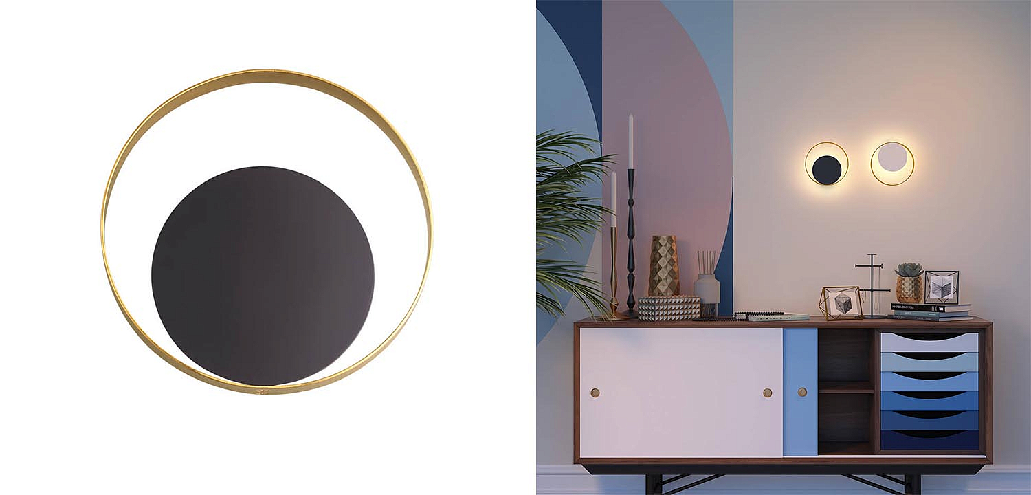 Бра Globo Ocular Sconce Circle Black Бра Globo Ocular Sconce Circle Black - Loft-Concept в Челябинске