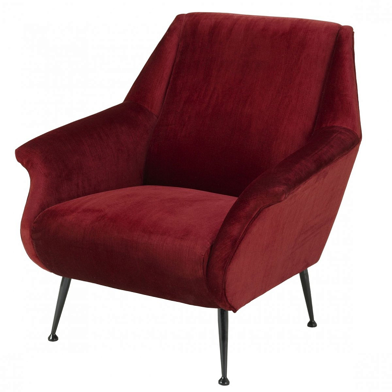 Кресло Eichholtz Chair Trezzo Red Красный Черный Кресло Eichholtz Chair Trezzo Red Красный Черный в Челябинске | Loft Concept