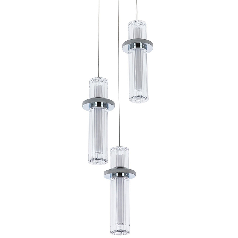 Подвесной светильник хром Trio Odile Acrylic Tube Hanging Lamp Chrome Прозрачный Хром Подвесной светильник хром Trio Odile Acrylic Tube Hanging Lamp Chrome Прозрачный Хром в Челябинске | Loft Concept