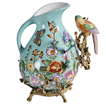 Кувшин с птичкой и  цветочным рисунком Blue Garden варинант исполнения - 2 | Loft Concept в Челябинске
