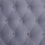 Кровать двуспальная серая с основанием из массива дерева с мягким изголовьем Velour Beds варинант исполнения - 4 | Loft Concept в Челябинске