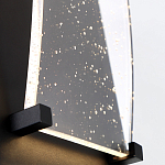 Настенный фонарь уличный прямоугольный черного цвета со стеклом с пузырьками Eurofase варинант исполнения - 5 | Loft Concept в Челябинске