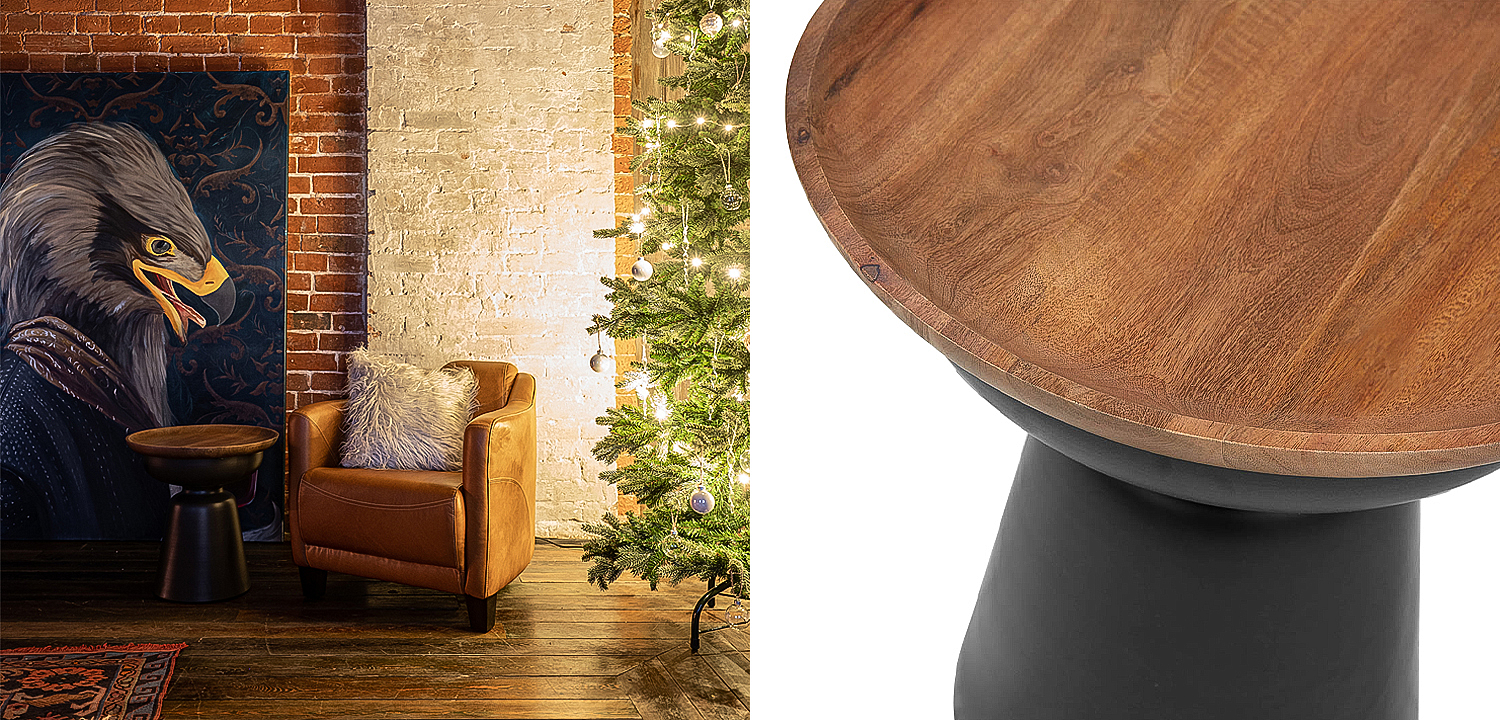 Приставной стол Keaton Round Side Table Приставной стол Keaton Round Side Table - Loft-Concept в Челябинске