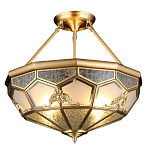 Люстра потолочная Leoni 2 в витражной технике варинант исполнения - 1 | Loft Concept в Челябинске