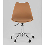 Офисный стул на металлическом основании EGGERY Brown пластик варинант исполнения - 5 | Loft Concept в Челябинске