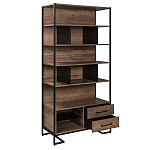 Стеллаж под TV в стиле лофт с открытыми полками и ящиками Urban Style Space варинант исполнения - 2 | Loft Concept в Челябинске