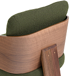 Кресло с каркасом из массива ореха Gallin Chair Green варинант исполнения - 6 | Loft Concept в Челябинске