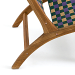 Кресло низкое из массива тика Barbados варинант исполнения - 5 | Loft Concept в Челябинске