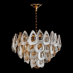 Люстра с многослойными белыми и прозрачными подвесками Character Chandelier варинант исполнения - 1 | Loft Concept в Челябинске