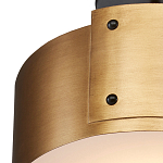 Потолочный светильник круглый светодиодный Semicircular Gold Panels старинная латунь варинант исполнения - 1 | Loft Concept в Челябинске