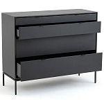 Комод из металла и кожи Guarin Chest of Drawers варинант исполнения - 3 | Loft Concept в Челябинске