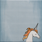 Плитка с узором Девочка единорог варинант исполнения - 5 | Loft Concept в Челябинске