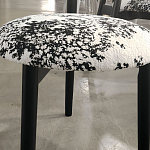 Стул обеденный деревянный с цветочной обивкой Foshan Chair варинант исполнения - 2 | Loft Concept в Челябинске