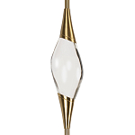 Подвесной светильник с хрустальным плафоном и бронзовым основанием Renee Glass Drops  варинант исполнения - 3 | Loft Concept в Челябинске