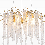 Люстра c подвесками из прозрачного хрусталя Диаметр 85 см FAIRYTREE Light варинант исполнения - 4 | Loft Concept в Челябинске