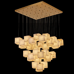 Люстра подвесная с квадратными плафонами из натурального камня Glowing Spheres варинант исполнения - 5 | Loft Concept в Челябинске