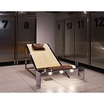 Дизайнерское кресло на металлическом каркасе с подставкой для ног Poltronova Mies Armchair варинант исполнения - 13 | Loft Concept в Челябинске