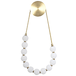 Настенный светильник с плафонами в виде шаров из акрила Pearls Suspension Brass Wall Lamp варинант исполнения - 1 | Loft Concept в Челябинске