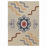 Плед хлопковый по мотивам эвенских орнаментов Ural and Siberian Patterns варинант исполнения - 1 | Loft Concept в Челябинске