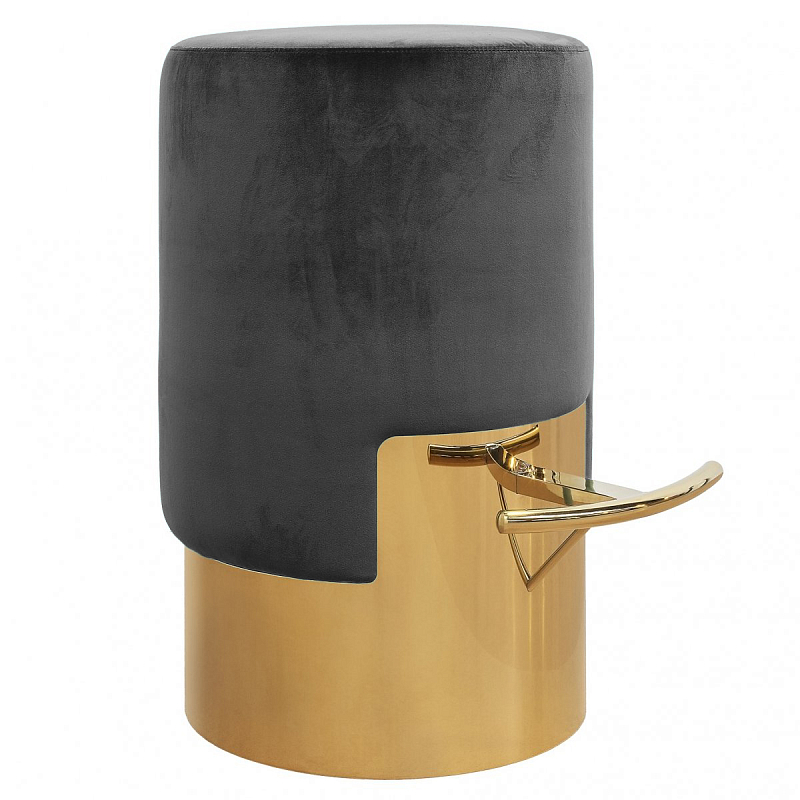 ELLA BAR STOOL Серый Барный стул Золотой Серый ELLA BAR STOOL Серый Барный стул Золотой Серый в Челябинске | Loft Concept