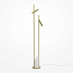 Напольный торшер светодионый золотой Lumen Duo варинант исполнения - 1 | Loft Concept в Челябинске