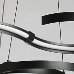 Люстра подвесная светодиодная в виде волнообразной ленты Ribbon Vortex варинант исполнения - 5 | Loft Concept в Челябинске