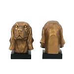 Держатель для книг с бронзовыми фигурками головы собаки Dog Elegance  варинант исполнения - 3 | Loft Concept в Челябинске