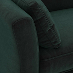 Диван с обивкой из велюра зеленый Gibbs Dark Green Sofa варинант исполнения - 4 | Loft Concept в Челябинске