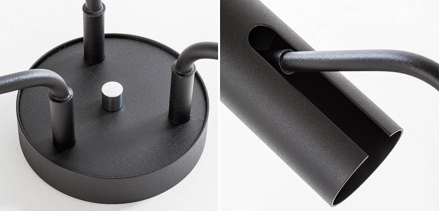 Потолочный светильник Tibo Branches Trumpet Tube black 3 Потолочный светильник Tibo Branches Trumpet Tube black 3 - Loft-Concept в Челябинске