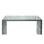 Консоль Дизайнерская Kenya Console ZEBRA Bone Inlay blue варинант исполнения - 2 | Loft Concept в Челябинске