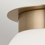 Потолочный светильник с белым матовым шарообразным плафоном Kichler варинант исполнения - 2 | Loft Concept в Челябинске