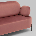 Диван в велюровой обивке цвета пыльная роза COLOR BLOCK варинант исполнения - 6 | Loft Concept в Челябинске