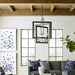 Люстра из пересекающихся квадратных элементов Intersecting Squares варинант исполнения - 2 | Loft Concept в Челябинске