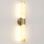 Бра с вытянутым цилиндрическим плафоном из белого алебастра на круглом основании Латунь Cryptocrystalline Stone варинант исполнения - 1 | Loft Concept в Челябинске