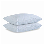 Постельное белье голубого цвета из перкаля с принтом 200х220 см Aurora Allure варинант исполнения - 2 | Loft Concept в Челябинске