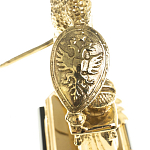 Часы настольные бронзовые из натурального камня Яшма Stone Clock варинант исполнения - 5 | Loft Concept в Челябинске