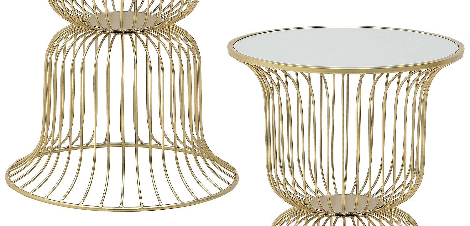 Круглый приставной стол Anthony Gold Side Table Круглый приставной стол Anthony Gold Side Table - Loft-Concept в Челябинске