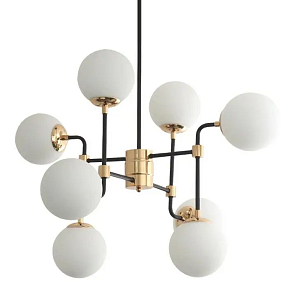 Люстра Бистро Globe Milk Glass 8-Light Chandelier