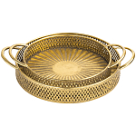 Поднос железный Gold Mesh варинант исполнения - 1 | Loft Concept в Челябинске