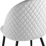 Мягкий стул в сером велюре Miruna Chair варинант исполнения - 6 | Loft Concept в Челябинске