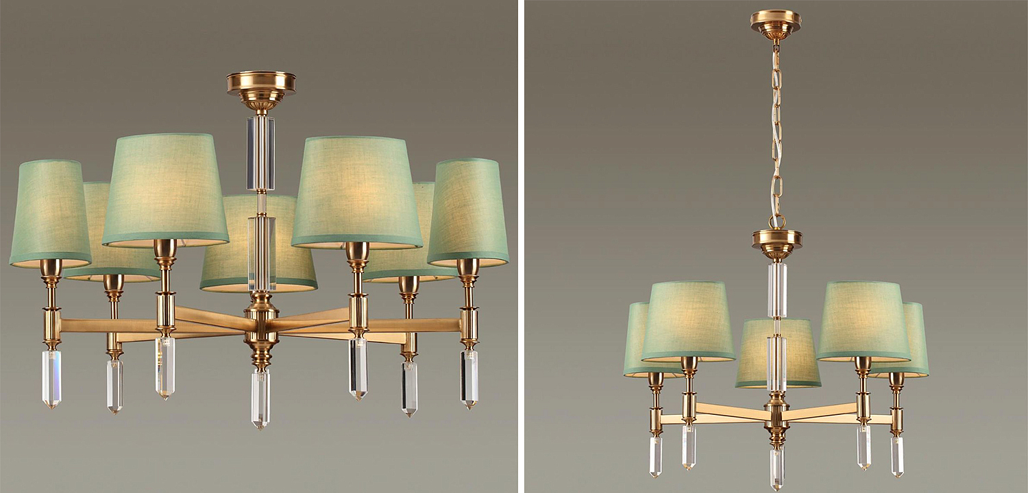 Люстра Ramona Green Chandelier Люстра Ramona Green Chandelier - Loft-Concept в Челябинске