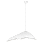 Подвесной светильник с асимметричным волнообразным абажуром и фактурной бахромой по краю Tactile Line варинант исполнения - 8 | Loft Concept в Челябинске